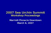 2007 Sea Urchin Summit Workshop Proceedings