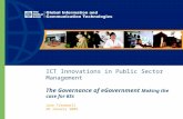 ICT Innovations in Public Sector Management The Governance of eGovernment  Making the case for 6Ss