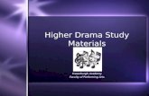 Higher Drama Study Materials