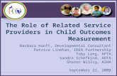 The Role of Related Service Providers in Child Outcomes Measurement