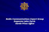 Radio Communications Expert Group Inspector John Ferris  Garda Press Office
