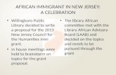 AFRICAN IMMIGRANT IN NEW JERSEY: A CELEBRATION