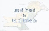 Laws of Interest to  Medical Profession