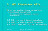 3. XML Processor APIs