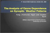 The Analysis of Ozone Dependence on Synoptic  Weather Patterns
