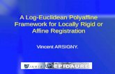 A Log-Euclidean Polyaffine Framework for Locally Rigid or Affine Registration