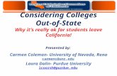 regionaladmissions Providing out-of-state options for students of California