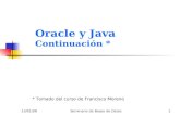 Oracle y Java Continuación *