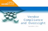 Vendor Compliance and Oversight