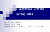 CGS 3763 Operating Systems Concepts                         Spring 2013