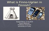 What is Finno-Ugrian in Finnish?