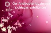 Gel AntibacteriaL de uva Y  chispas exfoliantes