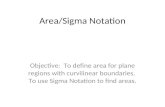Area/Sigma Notation