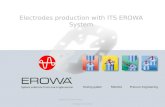 Electrodes production wit h ITS EROWA System