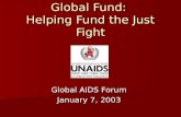 Global Fund:  Helping Fund the Just Fight