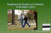 Engineering Studies at Clarkson Orientation 2012
