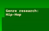 Genre research: Hip-Hop