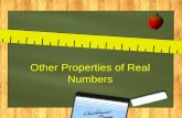 Other Properties of Real Numbers