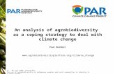 An analysis of agrobiodiversity  as a coping strategy to deal with climate change Paul Bordoni