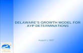 DELAWARE’S GROWTH MODEL FOR AYP DETERMINATIONS