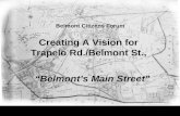 Creating A Vision for  Trapelo Rd./Belmont St.,