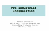 Pre-industrial Inequalities