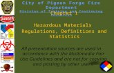 Chapter 1 Hazardous Materials  Regulations , Definitions and Statistics