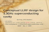 Conceptual LLRF design for 1.3GHz superconducting cavity