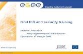 Grid PKI and security training