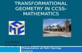 Embracing transformational geometry in CCSS-Mathematics