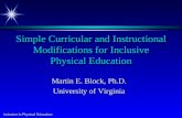 Simple Curricular and Instructional Modifications for Inclusive Physical Education