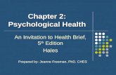 Chapter 2: Psychological Health