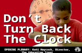 Don’t Turn Back The Clock