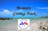 Boaters  Giving Back