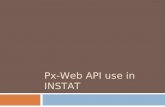 Px-Web API use in INSTAT