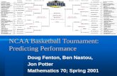 NCAA Basketball Tournament: Predicting Performance