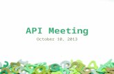 API Meeting