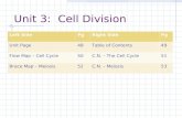 Unit 3:  Cell Division