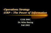 -Operations Strategy -ERP – The Power of Information