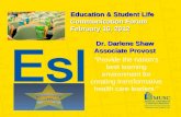 Education & Student Life Communication Forum February 16, 2012 Dr. Darlene Shaw Associate Provost