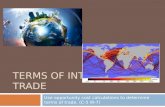 Terms of International Trade