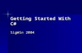 Getting Started With C#