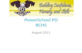 PowerSchool  PD BCHS