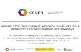 AEROELASTIC TOOLS FOR 2D AEROFOILS WITH VARIABLE GEOMETRY FOR WIND TURBINE APPLICATIONS