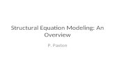 Structural Equation Modeling: An Overview