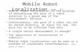 Mobile Robot Localization  (ch. 7)