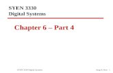 SYEN 3330  Digital Systems