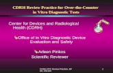 CDRH Review Practice for Over-the-Counter  in Vitro Diagnostic Tests