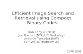 Efficient Image Search and Retrieval using Compact Binary Codes