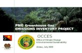 PNG  Greenhouse Gas  EMISSIONS INVENTORY PROJECT